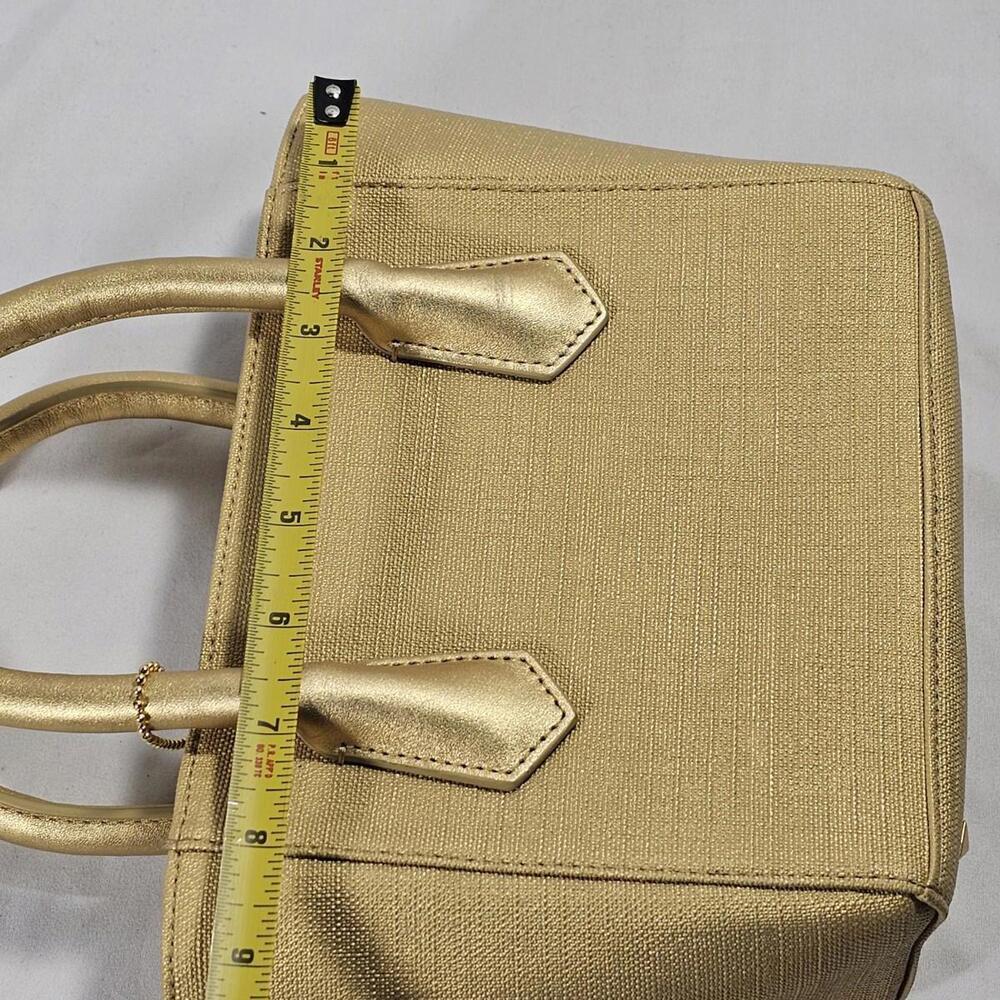 Dagne Dover 901 Champagne Coated Canvas Shoulder Bag Purse F14-400-901-100 - Picture 14 of 15